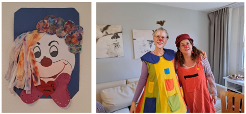 Geschenk ClownCollage, Clown Nanu und Clown Kringel